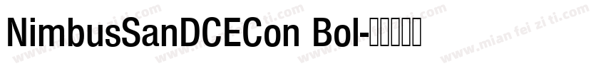 NimbusSanDCECon Bol字体转换